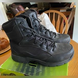 Black Combat Style Boots